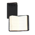 Croco Embossed Calf Leather Mini Personal Telephone / Address Book